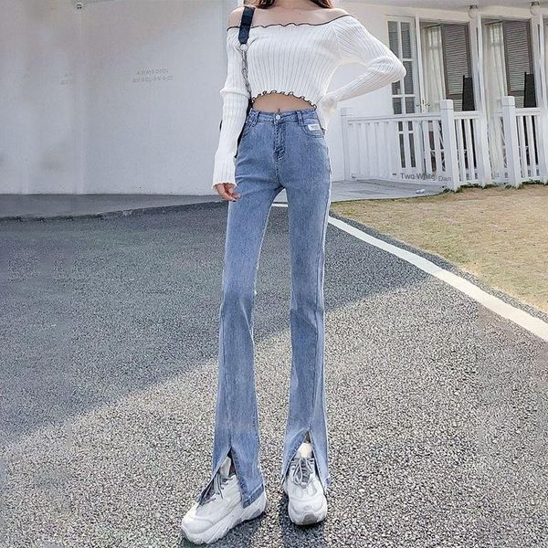 women's jeans summer autumn pants women blue korean wide leg high waist slim micro trumpet split straight femme vintage denim pant
women's jeans summer autumn pants women blue korean wide leg high waist slim micro trumpet split straight femme vintage denim pant