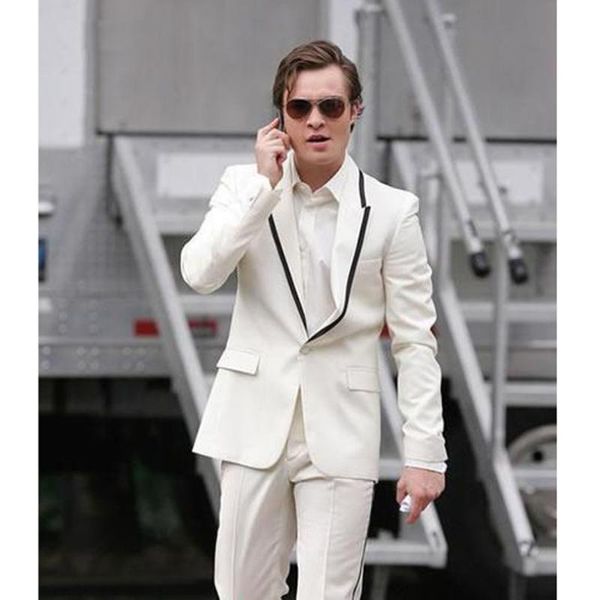 men's suits & blazers white classic design dinner party prom one button groom tuxedos business mens formal wear (jacket+pants), White;black
men's suits & blazers white classic design dinner party prom one button groom tuxedos business mens formal wear (jacket+pants), White;black