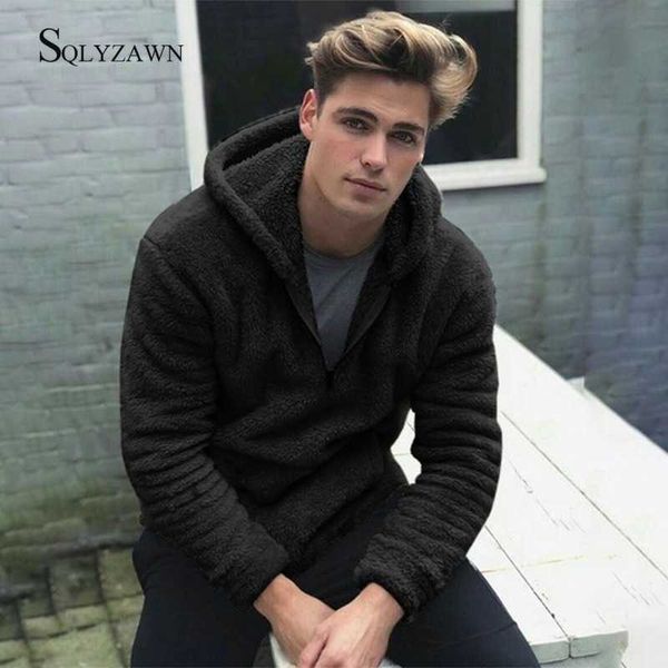 mens bomber coat autumn winter casual loose double-sided plush hoodie fluffy fleece fur jacket hoodies coat outerwear dropship 210709, Black
mens bomber coat autumn winter casual loose double-sided plush hoodie fluffy fleece fur jacket hoodies coat outerwear dropship 210709, Black