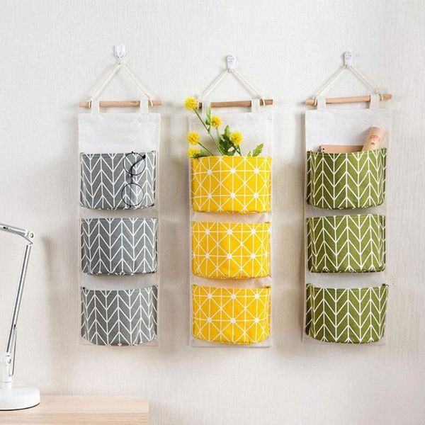 storage bag 3 pocket design wall hanging door closet organizer for bedroom drop bags
storage bag 3 pocket design wall hanging door closet organizer for bedroom drop bags