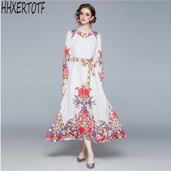 casual dresses 2021 spring autumn runway long dress women's puff sleeve floral print maxi with belt, Black;gray
casual dresses 2021 spring autumn runway long dress women's puff sleeve floral print maxi with belt, Black;gray