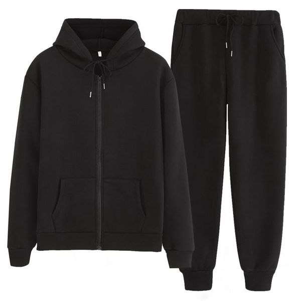 men's hoodies & sweatshirts men tracksuit hoodie set autumn winter hooded sweatshirt and pants solid color zipper outfit sportswear mal, Black
men's hoodies & sweatshirts men tracksuit hoodie set autumn winter hooded sweatshirt and pants solid color zipper outfit sportswear mal, Black
