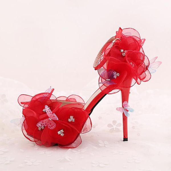 dress shoes high heels 14cm platform red women wedding bridal pumps butterfly flowers ankle strap ladies party footwear, Black
dress shoes high heels 14cm platform red women wedding bridal pumps butterfly flowers ankle strap ladies party footwear, Black