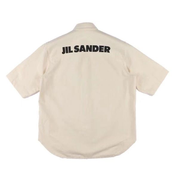 fashion designers jil back letter sander tooling short sleeve canvas shirt ins super fire net red same couple simple coat clothes, White;black
fashion designers jil back letter sander tooling short sleeve canvas shirt ins super fire net red same couple simple coat clothes, White;black