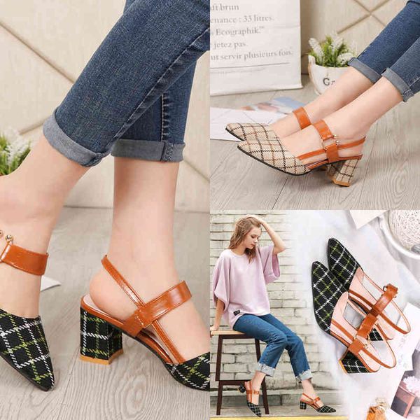 sandals new summer women buckle strap high heels fashion ladies lattice chunky heeled pumps dress shoes 220303, Black
sandals new summer women buckle strap high heels fashion ladies lattice chunky heeled pumps dress shoes 220303, Black