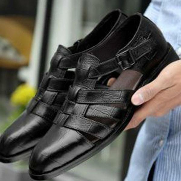 sandals men shoes low heels shoe male man summer plus size closed toe vintage zapatos de hombres personlizar m05151, Black
sandals men shoes low heels shoe male man summer plus size closed toe vintage zapatos de hombres personlizar m05151, Black