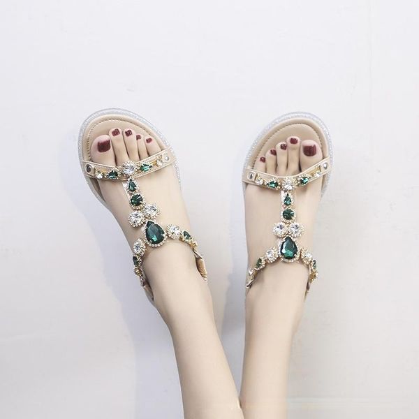 summer designer sandals female fairy ins diamond wear-resistant flat fashion ladies crystal gem, Black
summer designer sandals female fairy ins diamond wear-resistant flat fashion ladies crystal gem, Black