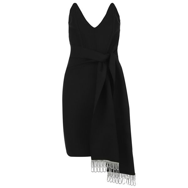 women dress strapless v neck black elegant mini bodycon bandage spring summer clothing 210515, Black;gray
women dress strapless v neck black elegant mini bodycon bandage spring summer clothing 210515, Black;gray