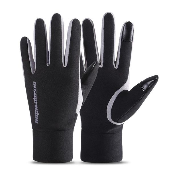 sports gloves windproof waterproof touch screen warm fleece outdoor 1pair cycling, Black
sports gloves windproof waterproof touch screen warm fleece outdoor 1pair cycling, Black