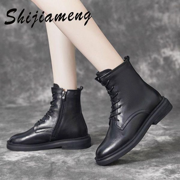 boots black lace up women's leather 2021 autumn winter british locomotive thick heel thin flat
boots black lace up women's leather 2021 autumn winter british locomotive thick heel thin flat