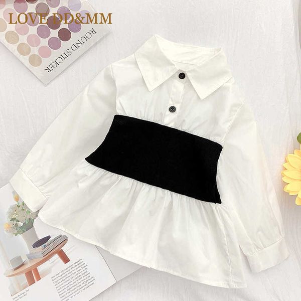 love dd&mm girls shirts kid's wear girls sweet fashion patchwork long-sleeved shirt for 3-8 years 210715, White;black
love dd&mm girls shirts kid's wear girls sweet fashion patchwork long-sleeved shirt for 3-8 years 210715, White;black