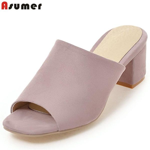 slippers asumer big size 34-43 fashion women peep toe flock summer shoes ladies solid color outside female, Black
slippers asumer big size 34-43 fashion women peep toe flock summer shoes ladies solid color outside female, Black