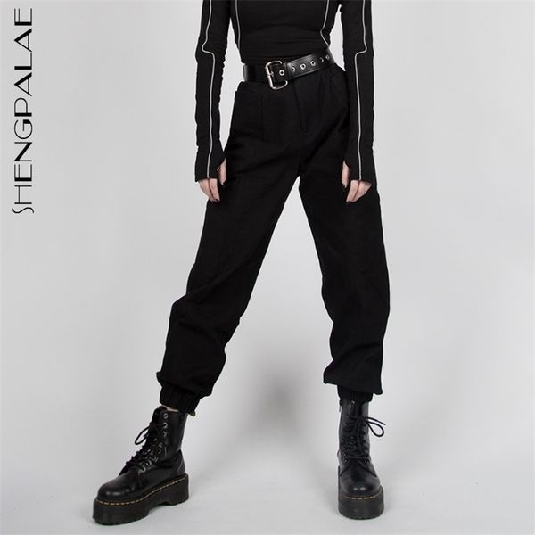 dark black high waist trousers women's spring personality fashion minimalist straight tube cargo pants 5b119 210427, Black;white
dark black high waist trousers women's spring personality fashion minimalist straight tube cargo pants 5b119 210427, Black;white