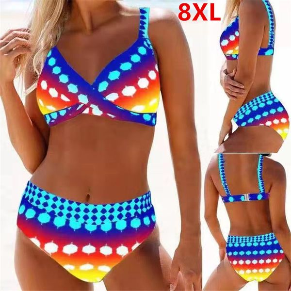 large size 8xl swimsuit2021 swimwear women high waist bikini gradient vintage bikini set female push up bathing suit women
large size 8xl swimsuit2021 swimwear women high waist bikini gradient vintage bikini set female push up bathing suit women