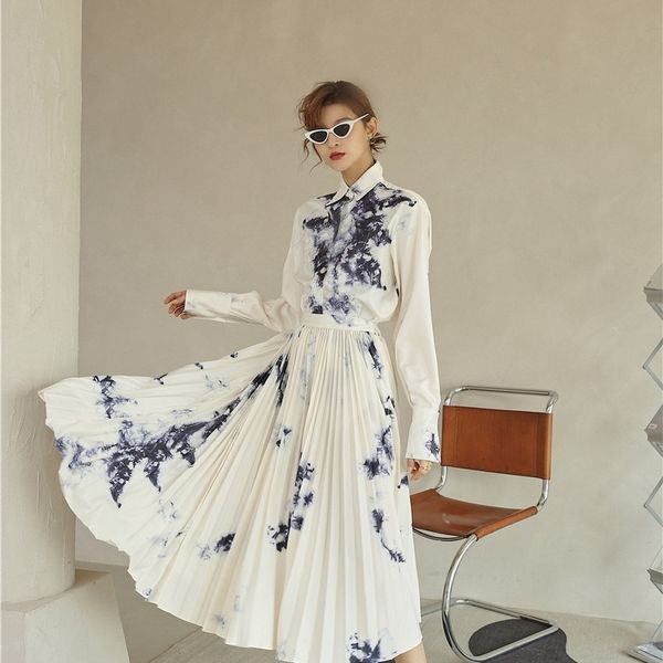 women's blouses & shirts tie dye long sleeve button up for women fashion and designer loose collared shirt ink painting hjbo, White
women's blouses & shirts tie dye long sleeve button up for women fashion and designer loose collared shirt ink painting hjbo, White
