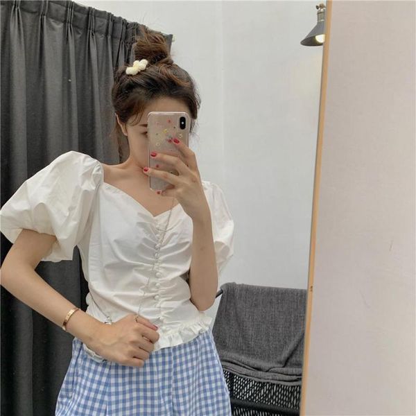 women's blouses & shirts blouse women shirt summer two-piece suit big v-neck short sleeve ruffled plaid casual pants blusas mujer de mo, White
women's blouses & shirts blouse women shirt summer two-piece suit big v-neck short sleeve ruffled plaid casual pants blusas mujer de mo, White
