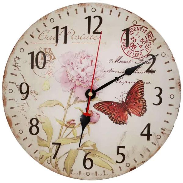 wall clocks 34cm retro wooden clock quartz silent large vintage rustic shabby colorful non -ticking quiet decorative kitchen bedroom
wall clocks 34cm retro wooden clock quartz silent large vintage rustic shabby colorful non -ticking quiet decorative kitchen bedroom