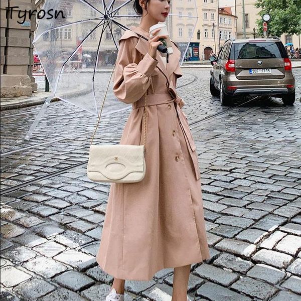 women's trench coats solid women elegant lady retro sweet all-match ulzzang casual sashes lantern sleeve single breasted, Tan;black
women's trench coats solid women elegant lady retro sweet all-match ulzzang casual sashes lantern sleeve single breasted, Tan;black