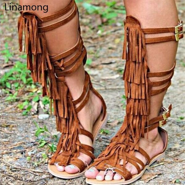 selling cut-outs knee high sandal boots woman fashion fringed buckle strappy falt gladiator summrt sandals, Black
selling cut-outs knee high sandal boots woman fashion fringed buckle strappy falt gladiator summrt sandals, Black