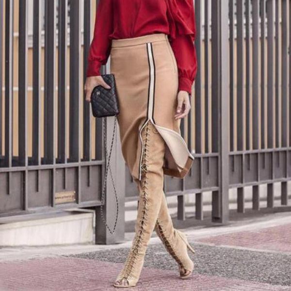 boots super heel over-the-knee fashion knee high summer shoes woman bandage suede long boot botas mujer sandals, Black
boots super heel over-the-knee fashion knee high summer shoes woman bandage suede long boot botas mujer sandals, Black