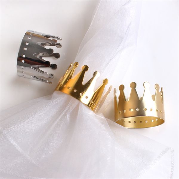 silver gold metal crown napkin ring holder
silver gold metal crown napkin ring holder