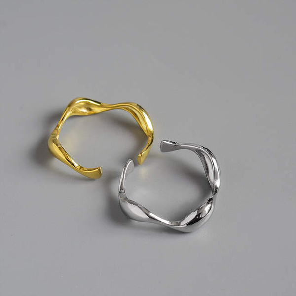 cluster rings 925 sterling silver irregular wave glossy minimalist elegant open thin for women fashionable party jewelry, Golden;silver
cluster rings 925 sterling silver irregular wave glossy minimalist elegant open thin for women fashionable party jewelry, Golden;silver