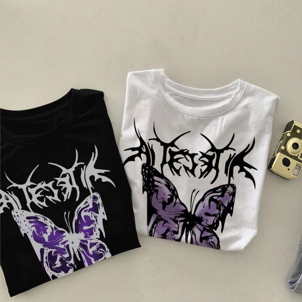 gothic vintage butterfly letter women t shirts print hip hop summer streetwear ulzzang harajuku fun short sleeve casual loose shirt, White
gothic vintage butterfly letter women t shirts print hip hop summer streetwear ulzzang harajuku fun short sleeve casual loose shirt, White