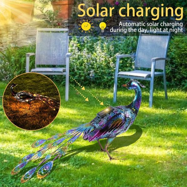 lawn lamps 40# led solar light red bird peacock stakes yard art garden wrought iron decorative
lawn lamps 40# led solar light red bird peacock stakes yard art garden wrought iron decorative