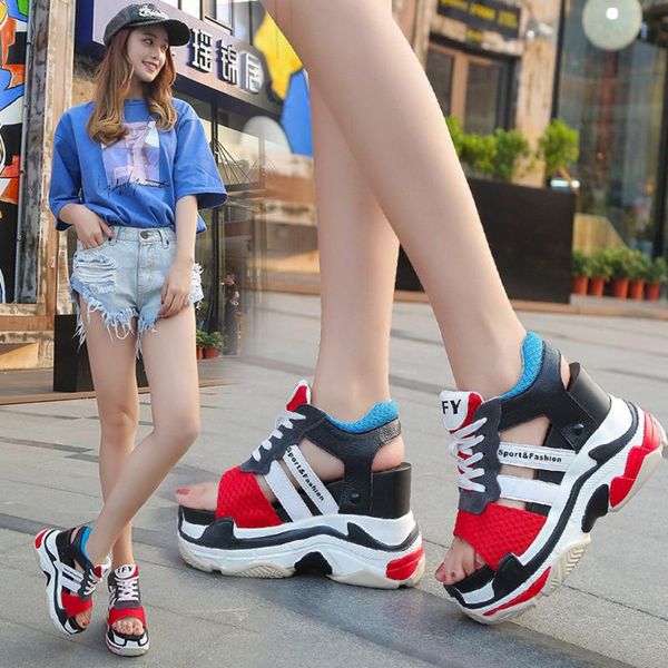 sandals inner increase women's summer 2021 style s thick-soled sports platform soles ladies casual shoes, Black
sandals inner increase women's summer 2021 style s thick-soled sports platform soles ladies casual shoes, Black