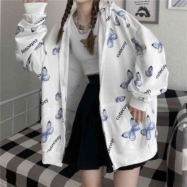 women's hoodies & sweatshirts butterfly hoodie harajuku with zipper, female spring jacket , large size outdoor clothing t2th, Black
women's hoodies & sweatshirts butterfly hoodie harajuku with zipper, female spring jacket , large size outdoor clothing t2th, Black