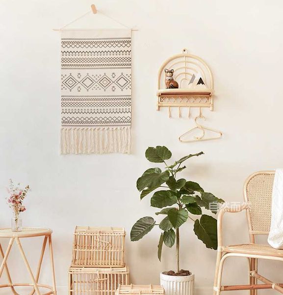 other home decor handmade rattan semi-circular wall shelf children's room decoration style porch coat hook
other home decor handmade rattan semi-circular wall shelf children's room decoration style porch coat hook