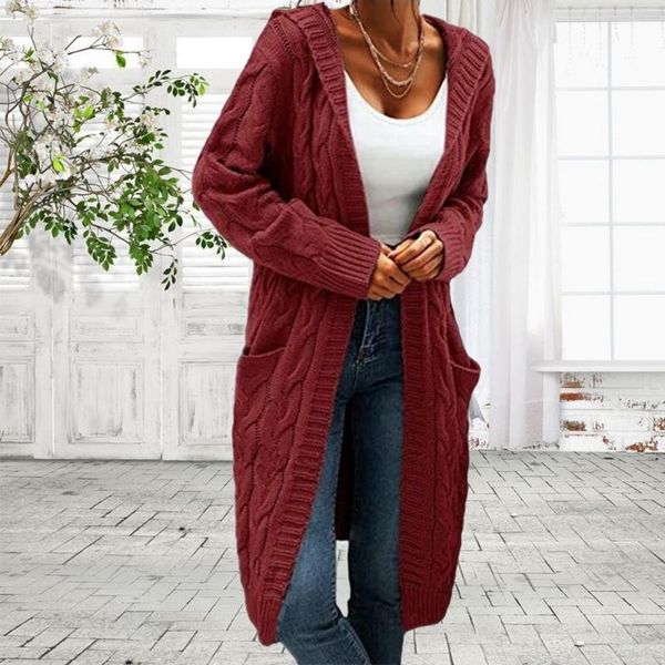 women's jackets hooded cardigan sweaters long sleeve twist knitted coat winter pockets pull femme loose casual streetwear, Black;brown
women's jackets hooded cardigan sweaters long sleeve twist knitted coat winter pockets pull femme loose casual streetwear, Black;brown