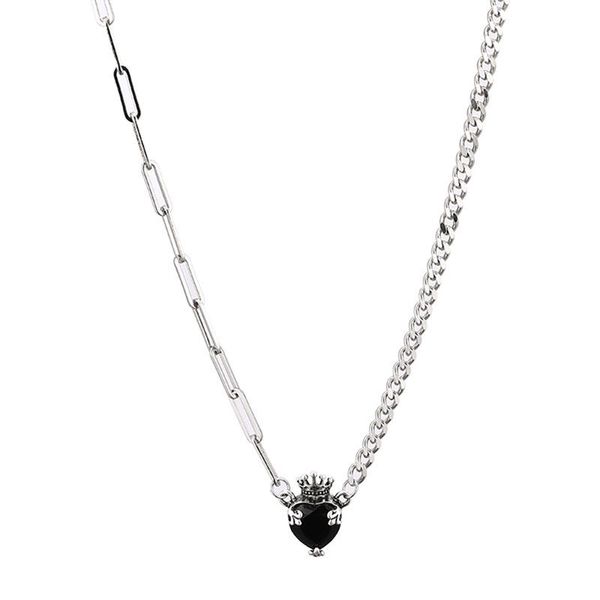 chains korean fashion style stainless steel necklace heart-shaped crown titanium clavicle chain personality trend accessories, Silver
chains korean fashion style stainless steel necklace heart-shaped crown titanium clavicle chain personality trend accessories, Silver