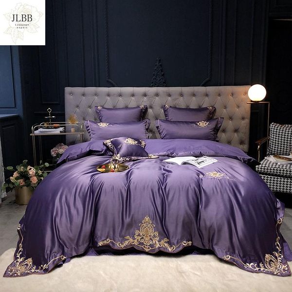 bedding sets purple luxury satin silk cotton gold embroidery set king double duvet cover bed linen pillowcases home textile
bedding sets purple luxury satin silk cotton gold embroidery set king double duvet cover bed linen pillowcases home textile