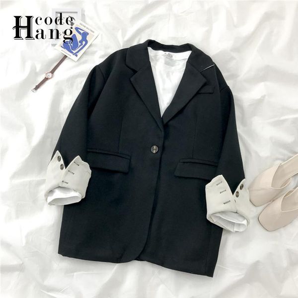 hangcode woolen coat women 2021 autumn fashionable single button suit design black jacket office available ladies women's wool & blends
hangcode woolen coat women 2021 autumn fashionable single button suit design black jacket office available ladies women's wool & blends