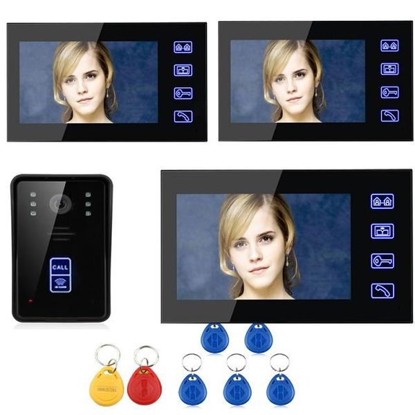 yobang security 7" touch screen rfid remote access control wired video door phone intercom system home doorbell phones
yobang security 7" touch screen rfid remote access control wired video door phone intercom system home doorbell phones