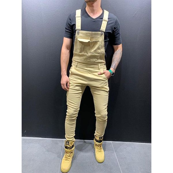 men's jeans fashionable style suspenders trousers, slim pure color casual jeans, 6 colors, Blue
men's jeans fashionable style suspenders trousers, slim pure color casual jeans, 6 colors, Blue