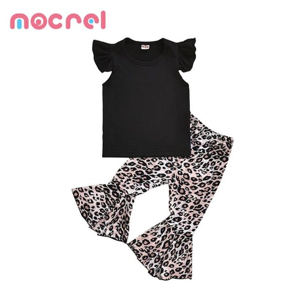 ins the girl's black wave sleeve + leopard grain wide-legged pants baby clothes girl cloth clothing sets, White
ins the girl's black wave sleeve + leopard grain wide-legged pants baby clothes girl cloth clothing sets, White