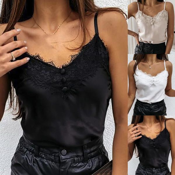 fashion v-neck lace camisole slim dress shirt korean women's solid color sleeveless vest s-xl debardeur femmes t-shirt, White
fashion v-neck lace camisole slim dress shirt korean women's solid color sleeveless vest s-xl debardeur femmes t-shirt, White
