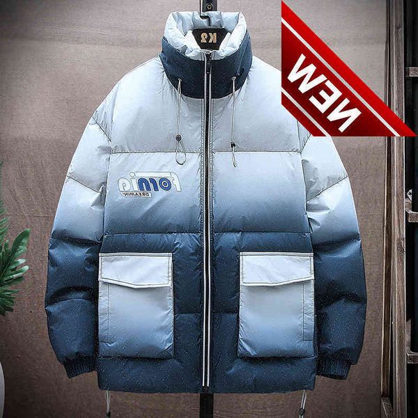 duck down jacket men short parkas winter white coat fashion clothing fur collar long thicken warm 2021, Black
duck down jacket men short parkas winter white coat fashion clothing fur collar long thicken warm 2021, Black