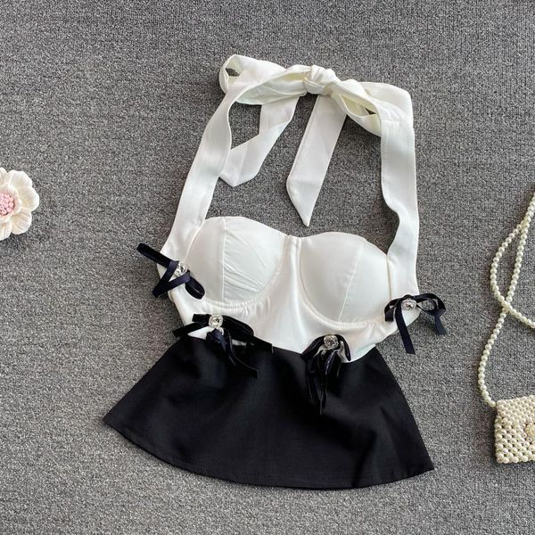 bustiers & corsets 2021 women suspender ruffles patchwork corset street waist closing shoulder hanging neck bra blouse, Black;white
bustiers & corsets 2021 women suspender ruffles patchwork corset street waist closing shoulder hanging neck bra blouse, Black;white