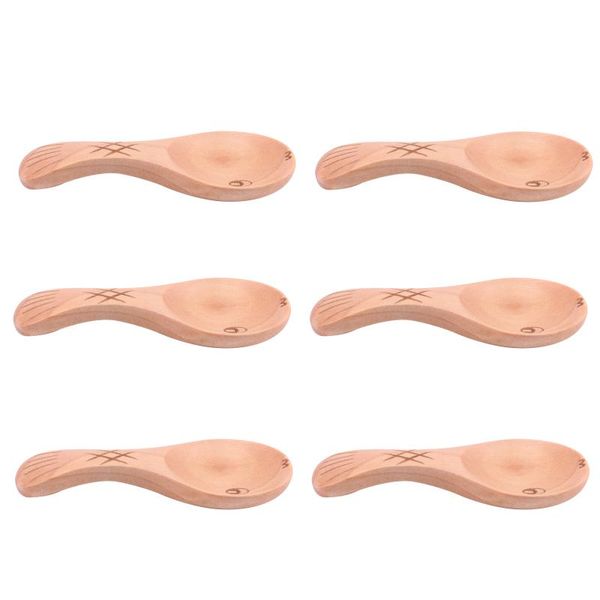 spoons 6pcs wooden seasoning baby home el serving 
spoons 6pcs wooden seasoning baby home el serving