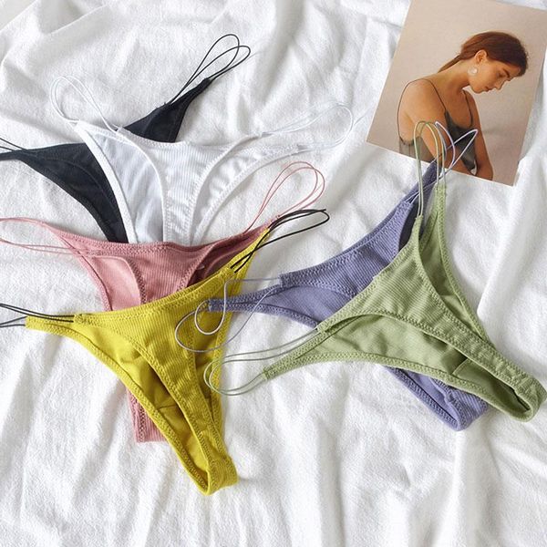 women's panties thin strap hollow women g-string cotton soft lingerie low rise thong breathable female underwear solid color briefs, Black;pink
women's panties thin strap hollow women g-string cotton soft lingerie low rise thong breathable female underwear solid color briefs, Black;pink