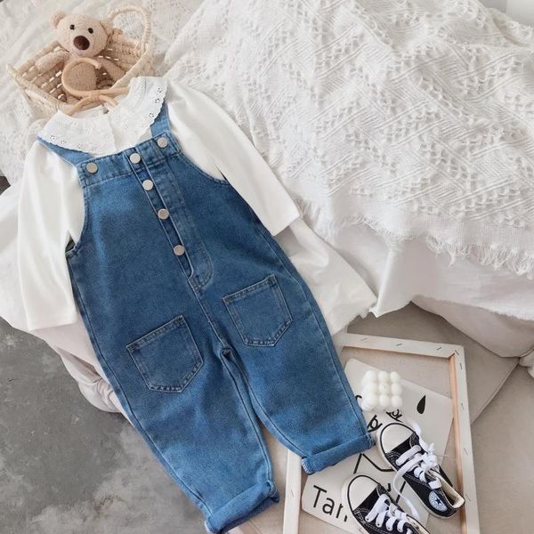 jumpsuits 2021 autumn arrival girls fashion denim jumpsuit kids korean design overalls, Blue
jumpsuits 2021 autumn arrival girls fashion denim jumpsuit kids korean design overalls, Blue