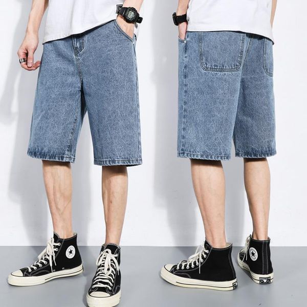 denim shorts men trend summer solid straight jeans pants streetwear loose fashion male casual trousers men's, Blue
denim shorts men trend summer solid straight jeans pants streetwear loose fashion male casual trousers men's, Blue