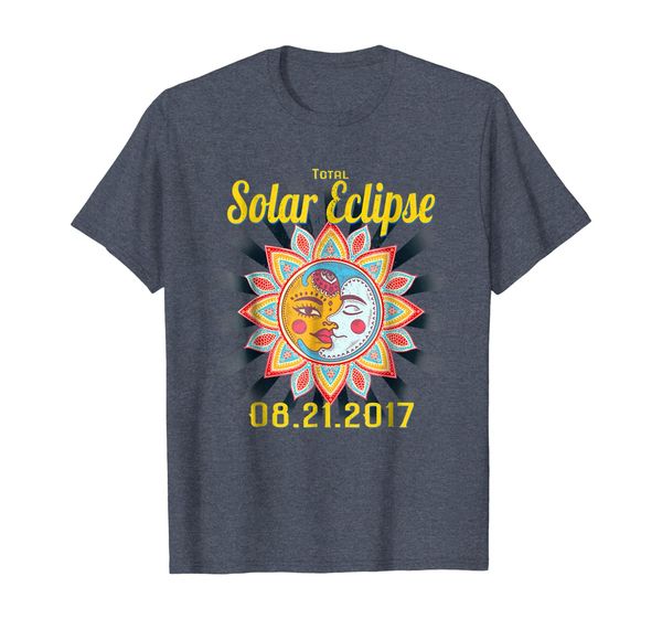 sunburst total solar eclipse tshirt august 2017, White;black