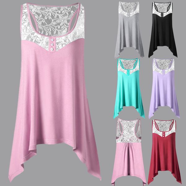 solid women's lace button loose sleeveless t-shirt, White
solid women's lace button loose sleeveless t-shirt, White