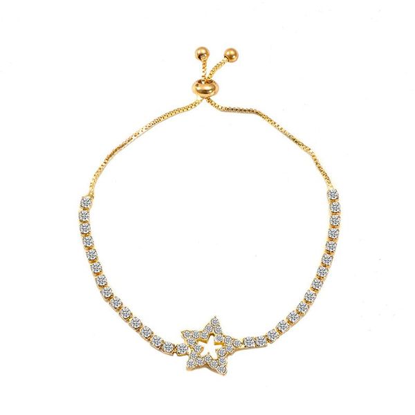link, chain rhinestone crystal hollow star pendant bracelet for women adjustable initial pulseira friendship wedding jewelry, Black
link, chain rhinestone crystal hollow star pendant bracelet for women adjustable initial pulseira friendship wedding jewelry, Black