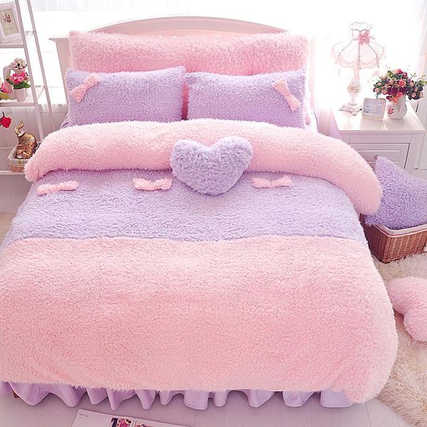 purple pink luxury plush shaggy warm comforter quilt cover bedskirt pillow shams twin king duvet girls bedding set sets
purple pink luxury plush shaggy warm comforter quilt cover bedskirt pillow shams twin king duvet girls bedding set sets