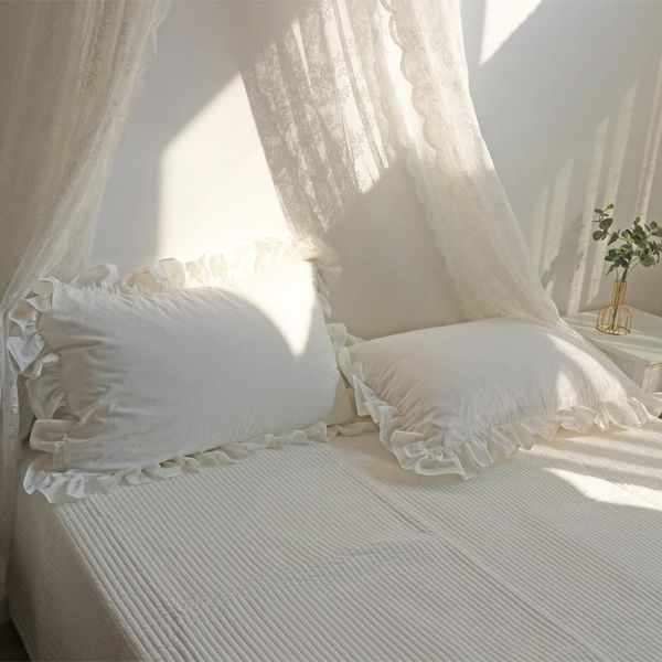 pillow case cilected 100% cotton solid color lotus leaf lace pillowcase ins soft breathable core protective cover cushion 2pcs
pillow case cilected 100% cotton solid color lotus leaf lace pillowcase ins soft breathable core protective cover cushion 2pcs